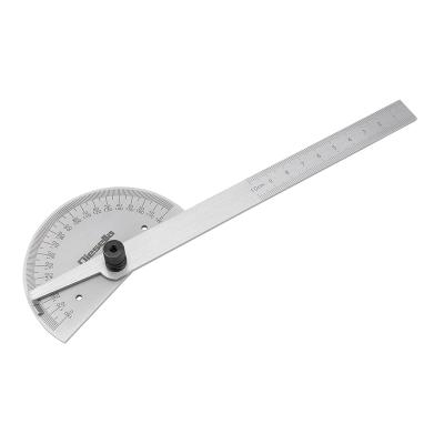 Protractor 85x150 mm with solid graduated arc